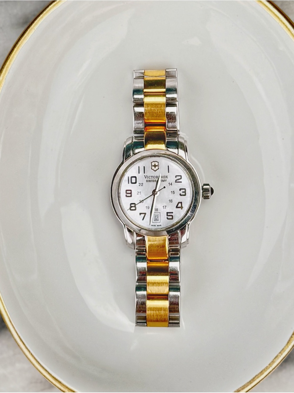 Victorinox Swiss Army Vivante Two-Tone Mother of Pearl Watch